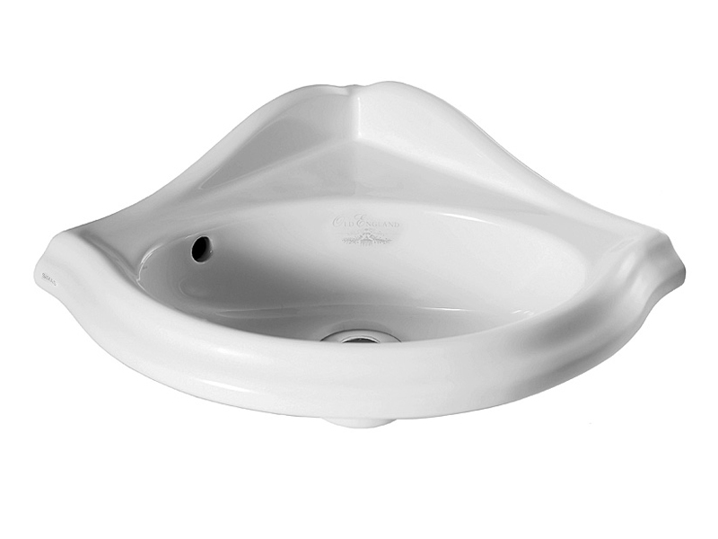 Раковины Раковина подвесная угловая размер 34x34x19 без отверстий для смесителя цвет белый 