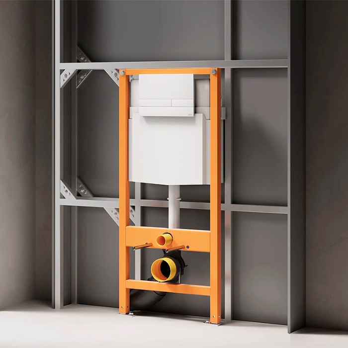 Инсталляция для подвесного унитаза 135*500*1120 мм, продается только в комплекте те с кнопкой Puro