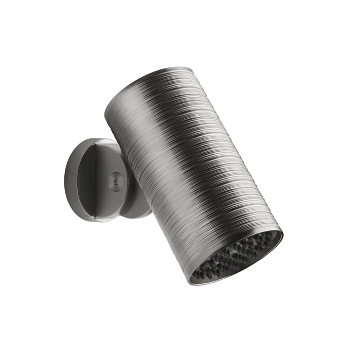 Душевая программа Верхний душ 79 мм, с настенным креплением, тропический ливень, цвет Steel Brushed 