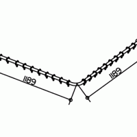 Комплектующие Набор штанг для душевой занавески (хром) 