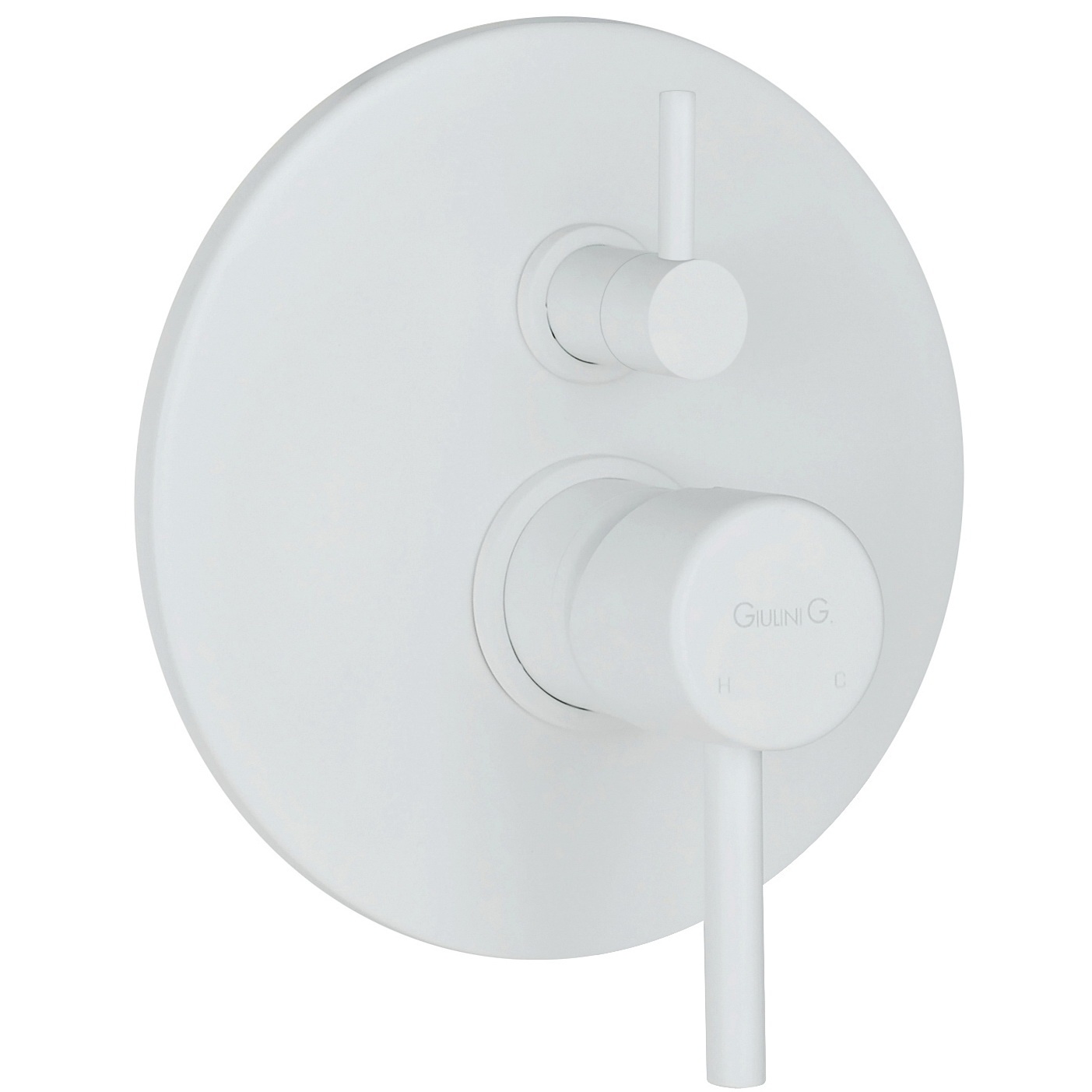 Смесители Смеситель для ванны - комплект с внутренним механизмом, белый матовый 