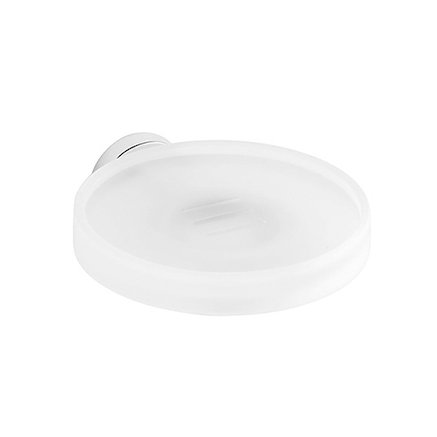 Мыльница подвесная, цвет хром/матовое стекло