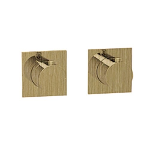 Смесители Термостат для ванны на 2 или 3 потребителя, внешняя часть, латунь шлифованная 