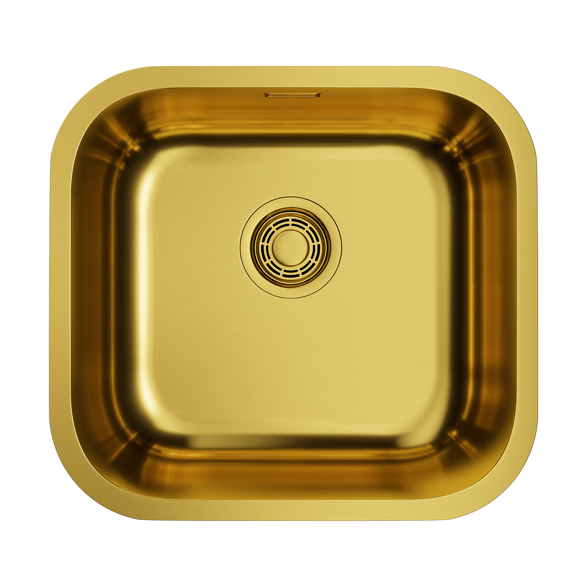 Кухонные мойки Кухонная мойка 445x415x180 Omi 44-U/I-AB нержавеющая сталь/латунь 