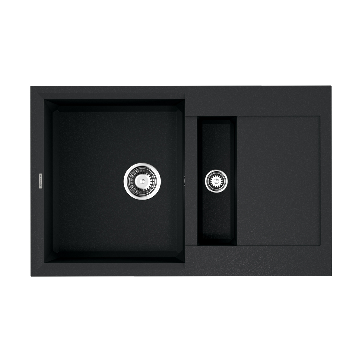 Кухонные мойки Кухонная мойка 780x500x220 Sakaime 78-2-BL Tetogranit/черный 