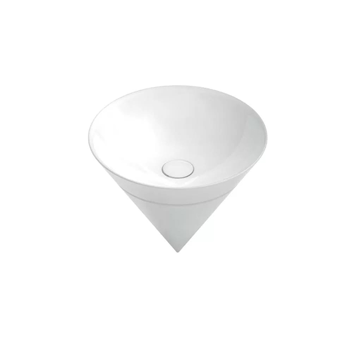 Раковины Раковина встраиваемая сверху 44,5x44,5x35 см, без отверстий под смеситель, без перелива, цвет белый глянцевый 