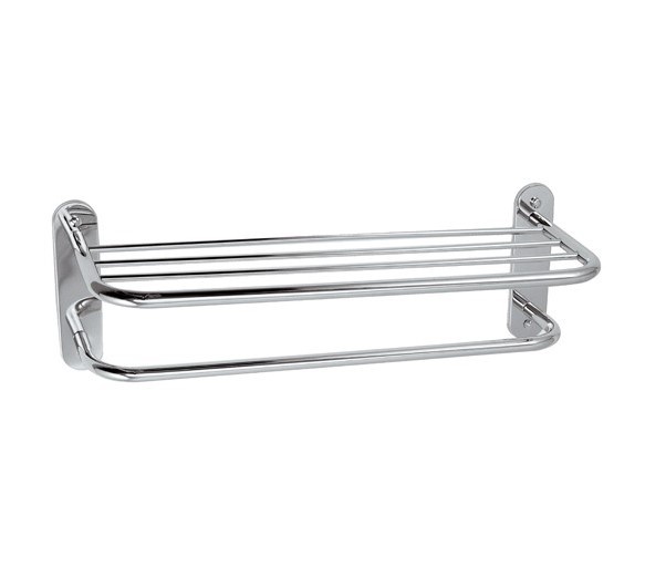 Полка для полотенец 650 мм, хром