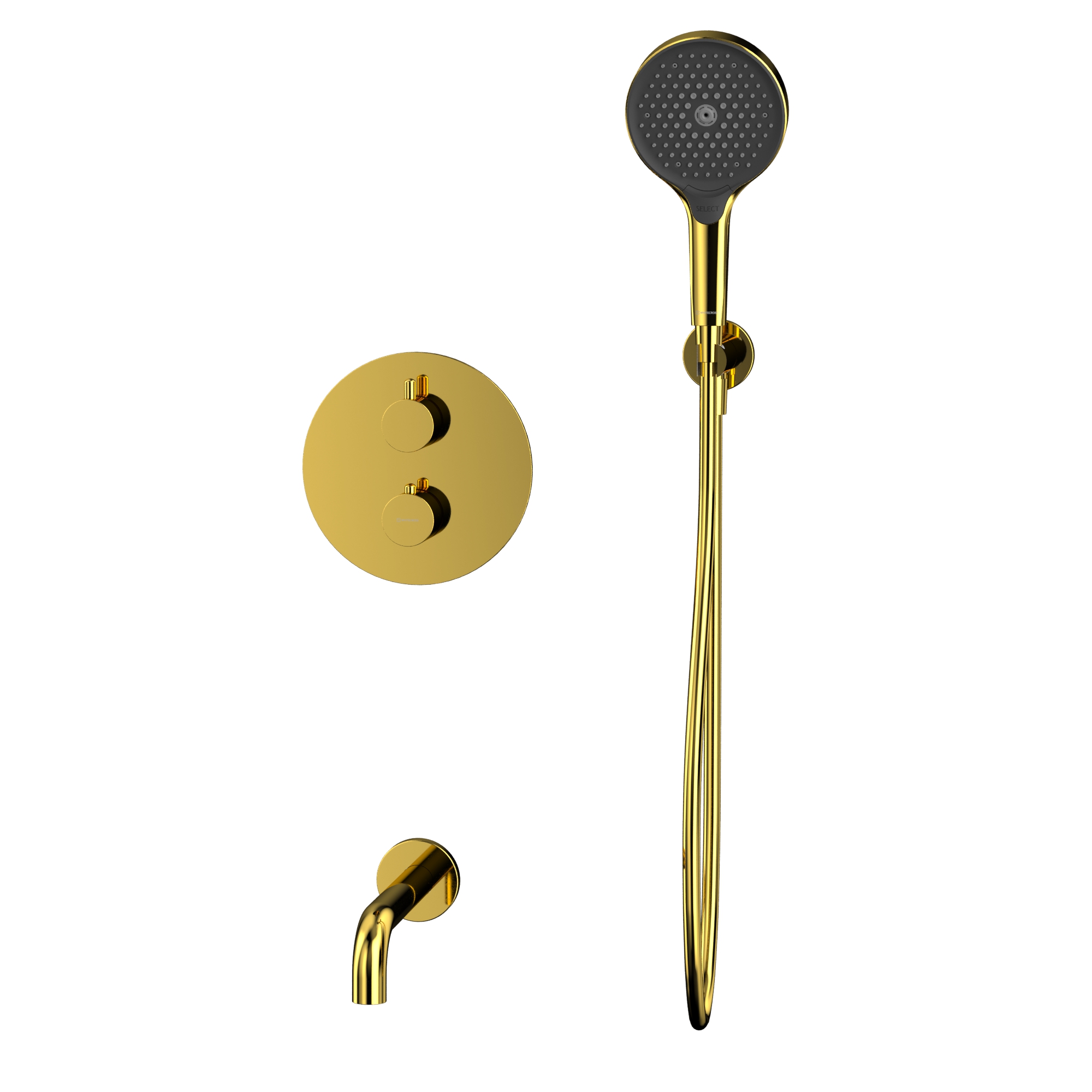 Душевая программа Термостатическая система для ванны скрытого монтажа YSET10TOPGL (золото) 
