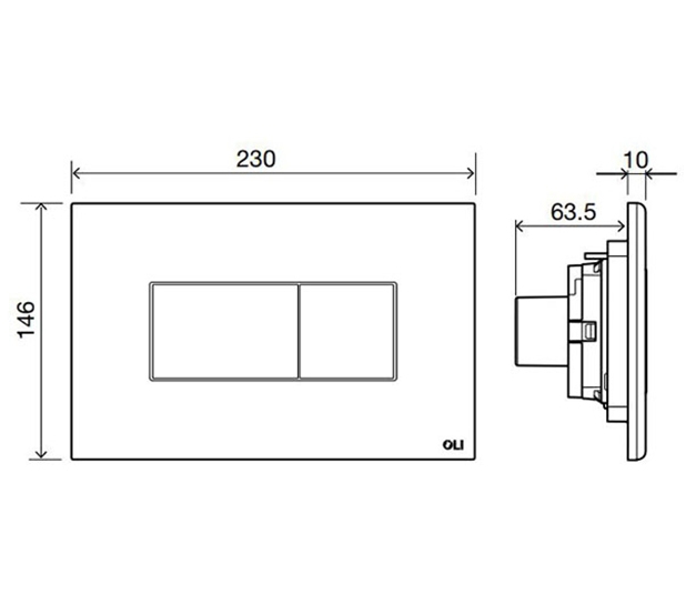 Системы инсталляции Панель KARISMA, двойной слив, хром матовый 