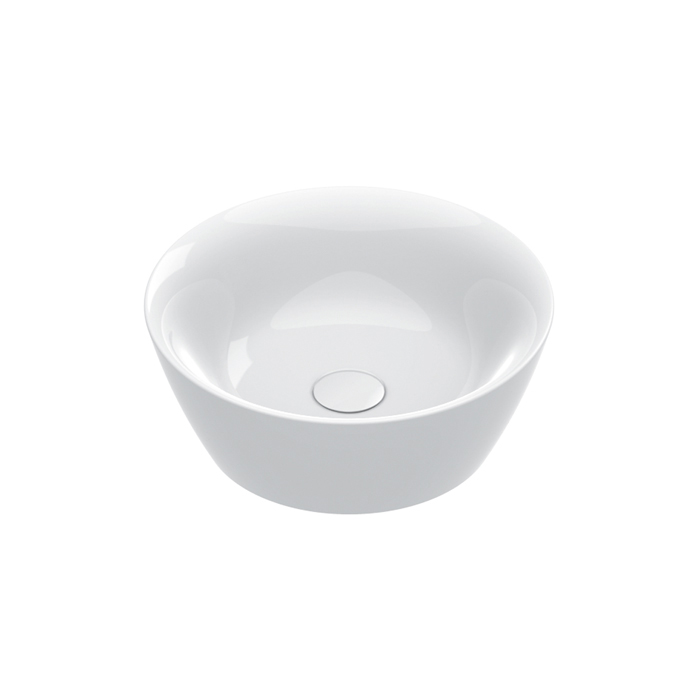 Раковины Раковина 42 накладная, без отверстий под смеситель, покрытие Cataglaze+, цвет белый глянцевый 