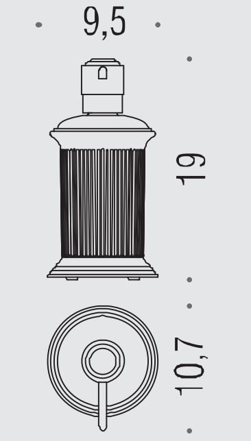 Аксессуары для ванной Дозатор для жидкого мыла, цвет античная бронза 