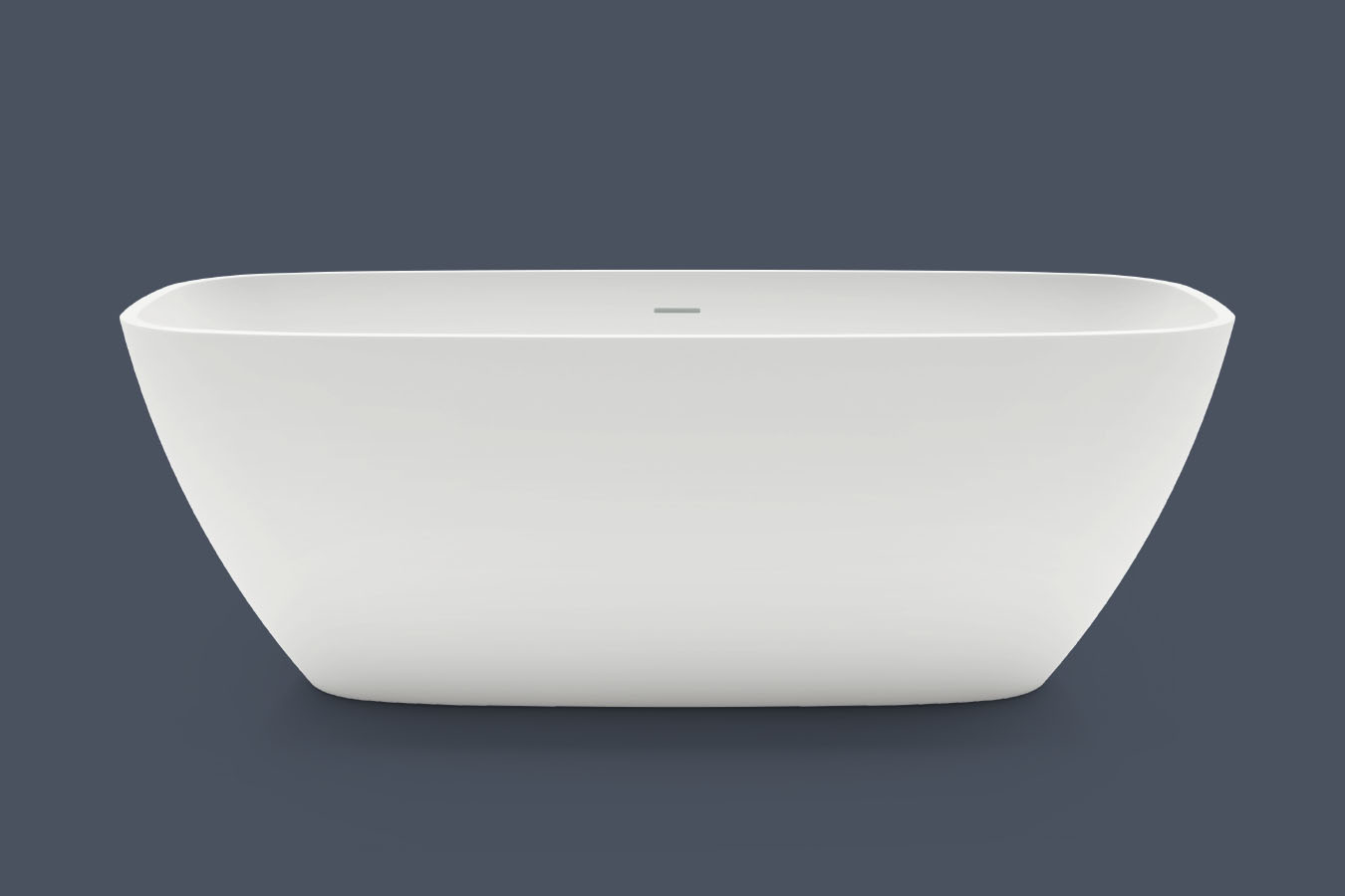 Ванны Ванна отдельностоящая 170х72х56 см из искусственного камня, донный клапан белый, ванна цвет белый глянец 
