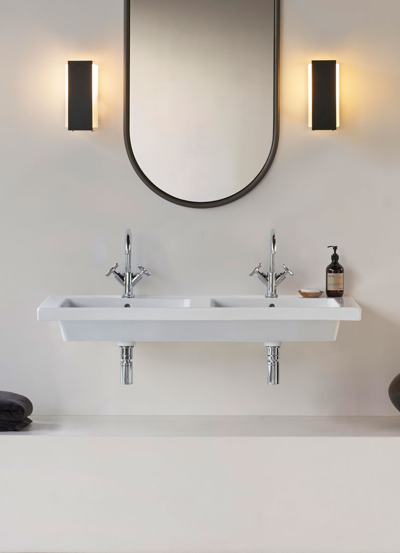 Раковины Раковина двойная подвесная/встраиваемая 500x1250 мм 