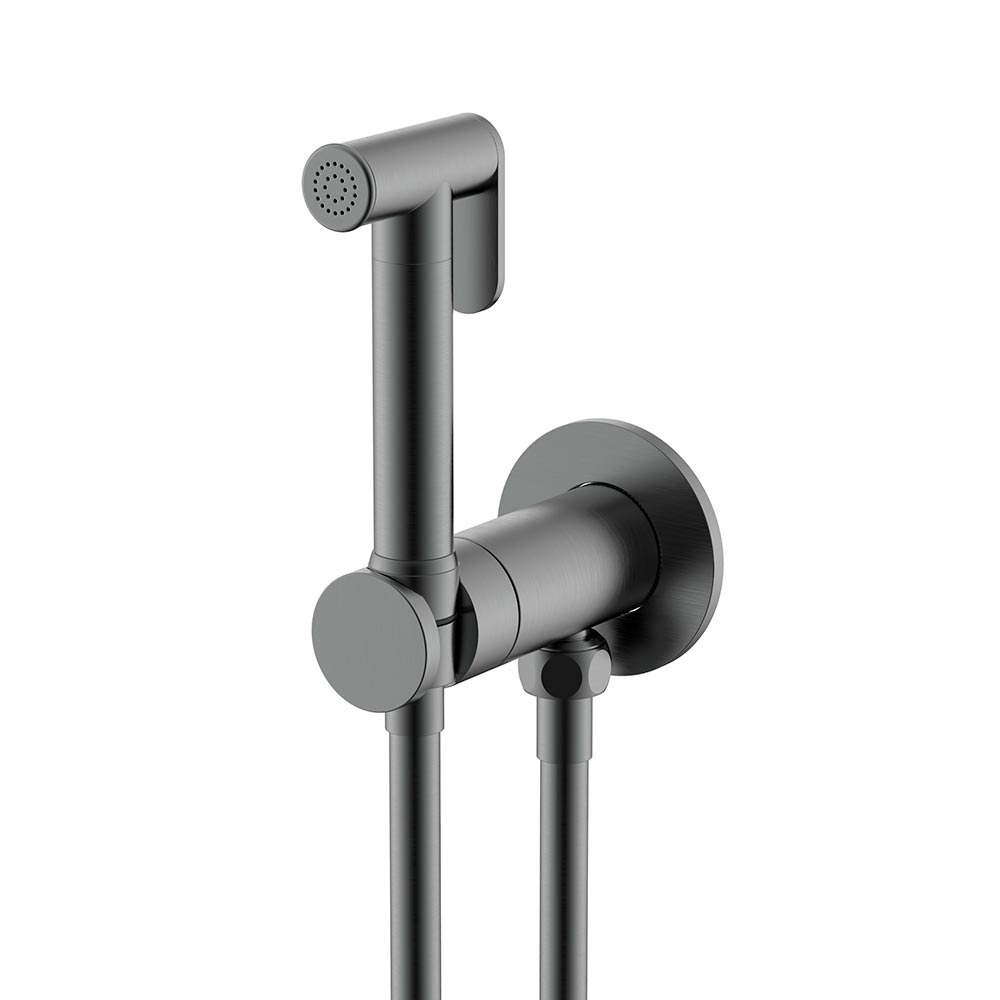 Гигиенический душ с прогрессивным картриджем, BRUSH GUN METAL