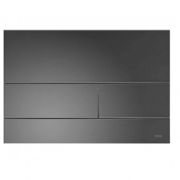 Системы инсталляции Металлическая панель смыва унитаза TECEsquare с цветным PVD покрытием, глянец, черный хром 