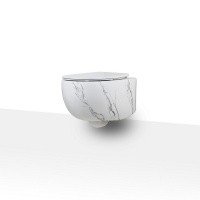 Унитазы Унитаз подвесной, безободковый (белый мрамор) 