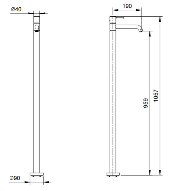 Смесители Напольный смеситель для раковины 