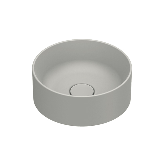Раковины Раковина 32 накладная, без отверстий под смеситель, покрытие Cataglaze+, цвет Cemento Satinato 