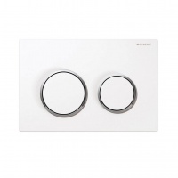 Системы инсталляции Omega 20 115.085.KJ.1 Накладная панель для унитаза (Белый - Хром) 