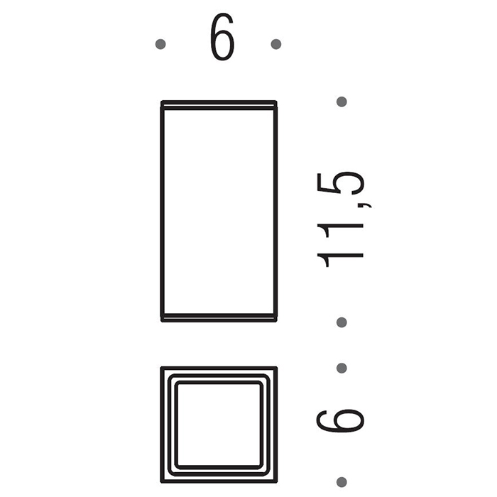 Аксессуары для ванной Стакан настольный, цвет графит матовый 