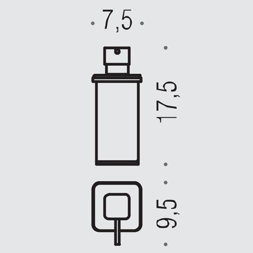 Аксессуары для ванной Дозатор для жидкого мыла, настольный, цвет хром/матовое стекло 