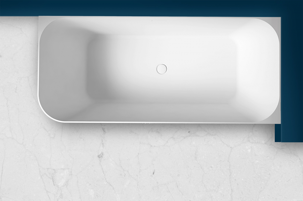 Ванны Ванна из искусственного камня белая матовая 170x75 