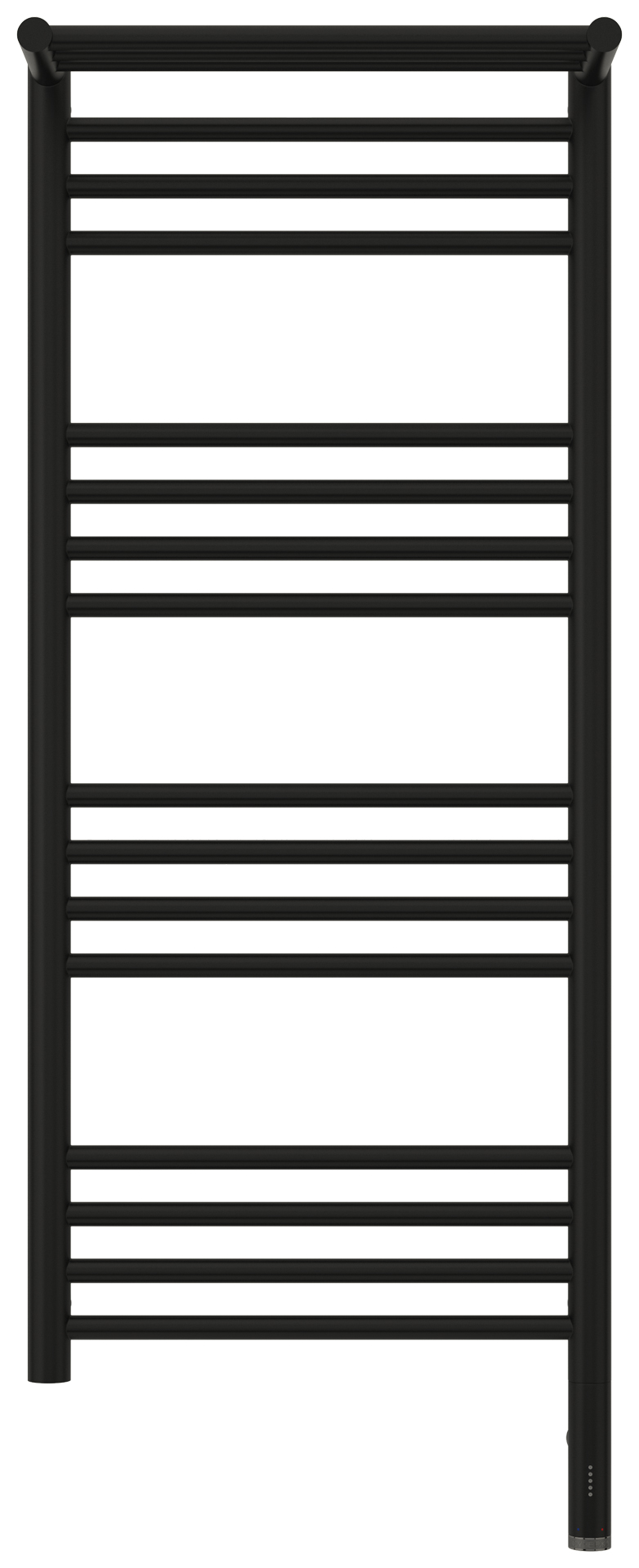 Полотенцесушители Полотенцесушитель электрический с одной полкой 1000х400 / МЭМ правый (Матовый чёрный) 
