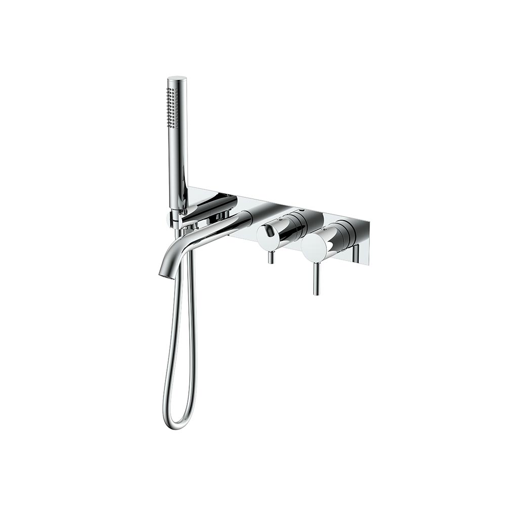 Смеситель из стены для ванны CHROME PLATED