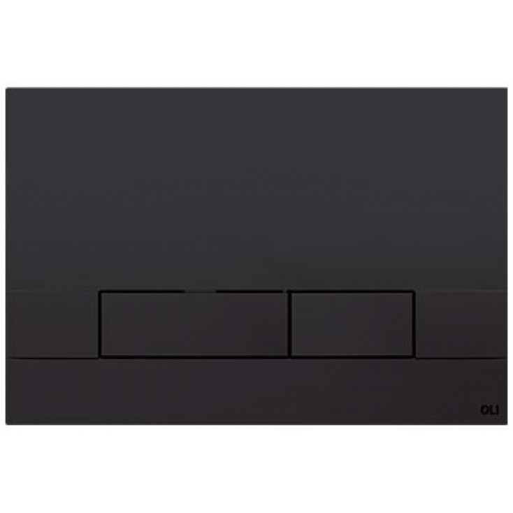 Системы инсталляции Панель механическая двойная Narrow, пластик, черный soft touch 