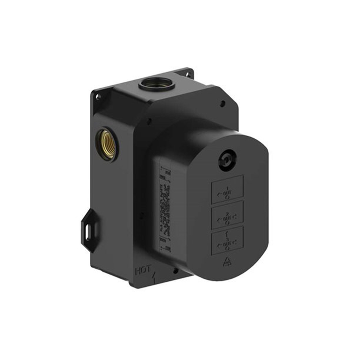 Смесители Встраиваемая часть термостатического смесителя 1/2 на 3 источника 