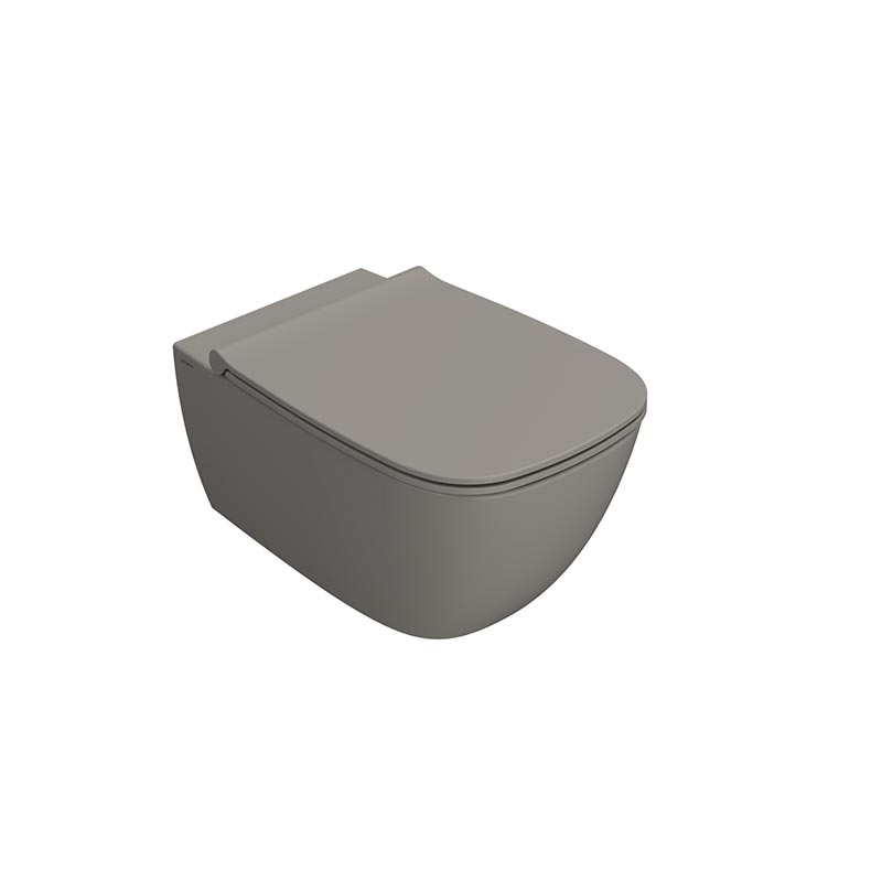 Унитазы Унитаз подвесной безободковый, размер 55 см, крепление в комплекте, AT (Agata) 