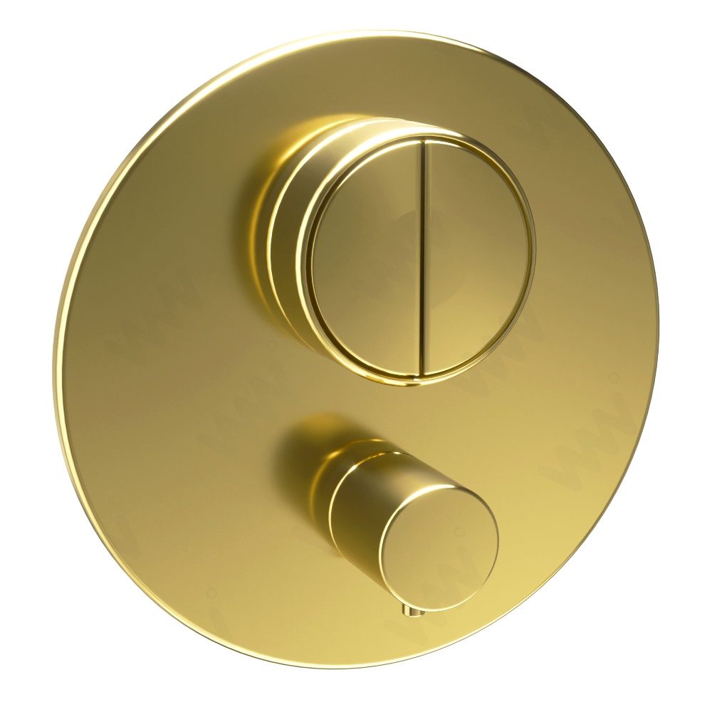 Смесители Термостат для ванны на 2 потребителя, внешняя часть, золото 