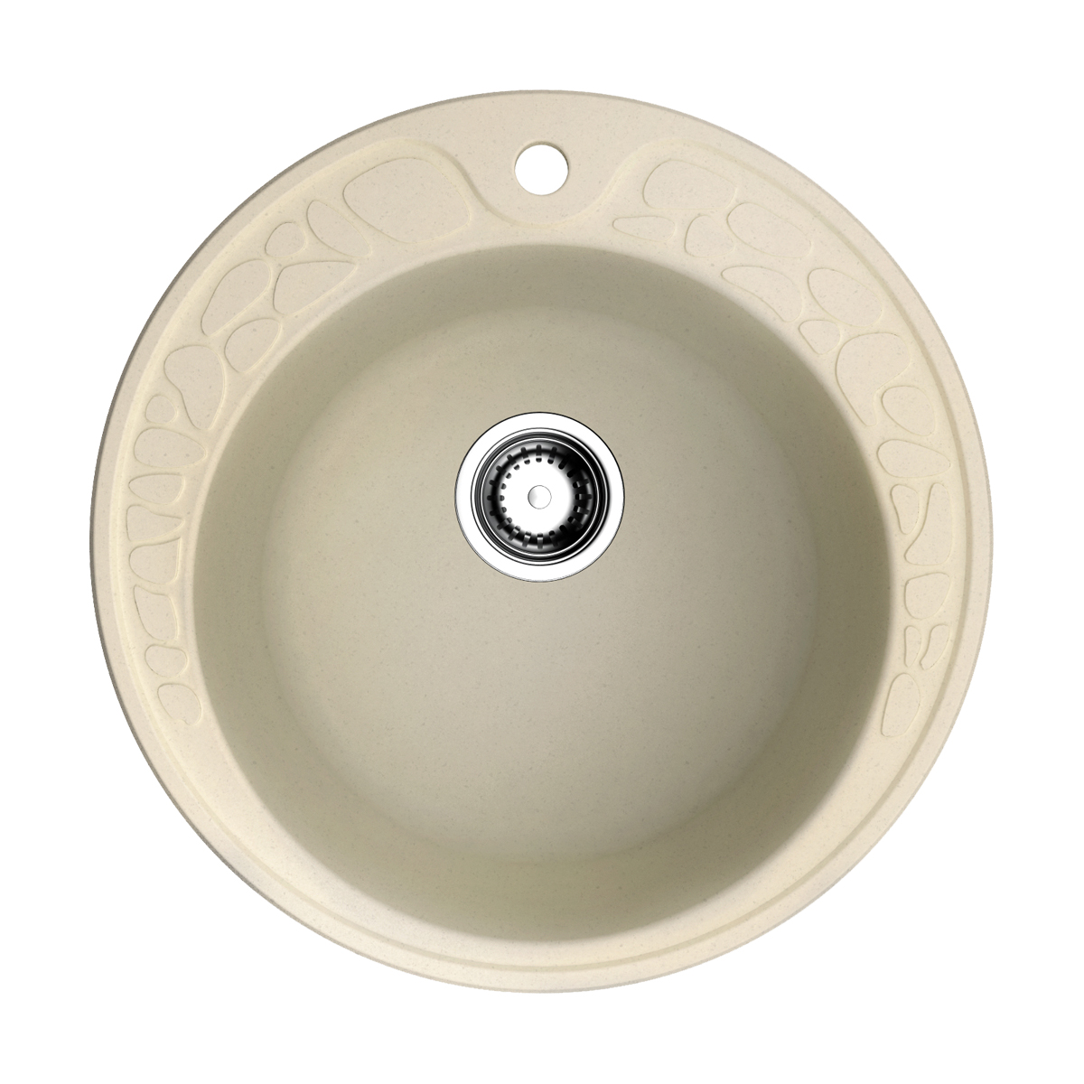 Кухонные мойки Кухонная мойка 510x510x195 Tovada 51-BE Artgranit/ваниль 
