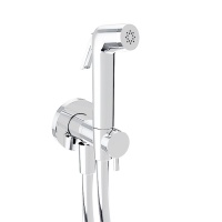 Смесители Гигиенический душ - комплект с запорным вентилем, белый матовый 