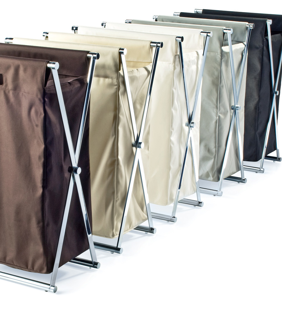 Аксессуары для ванной CROSS WB Корзина для белья, хром/Белый 