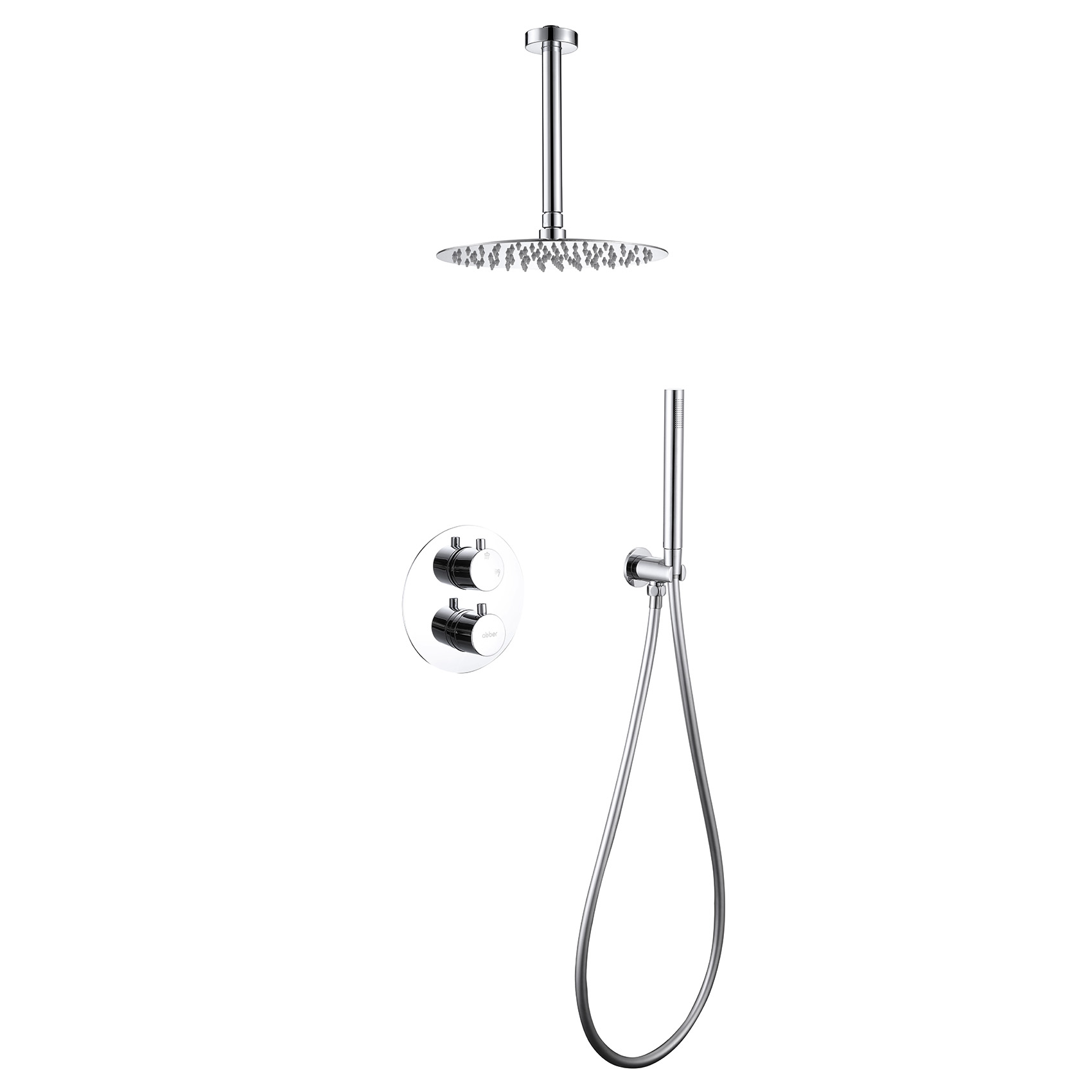 Душевая программа Душевая система скрытого монтажа без излива, хром 