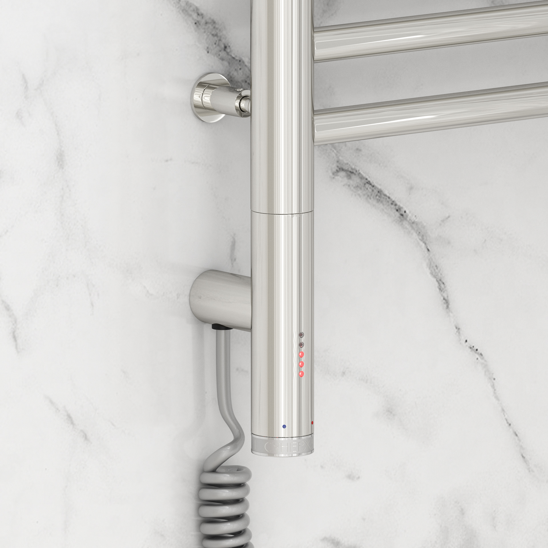 Полотенцесушители Полотенцесушитель электрический с одной полкой 1200х600 / МЭМ левый (Без покрытия) 