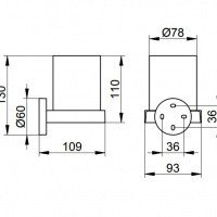 Аксессуары для ванной Стакан для зубных щеток 