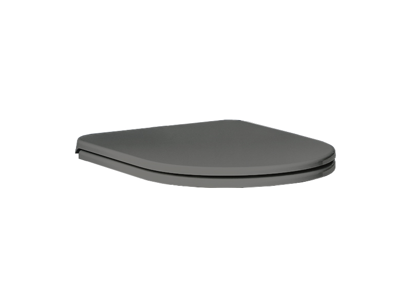 Сиденье тонкое быстроесъемное с системой плавного закрывания, цвет антрацит