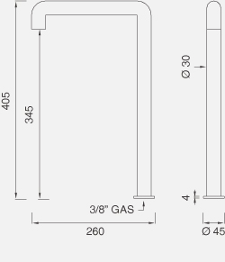 Смесители Настольный вращающийся кран с возможностью фиксации CAR85 