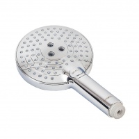 Комплектующие Ручной душ 120 мм, 3 типа струи, кнопка Select, хром 