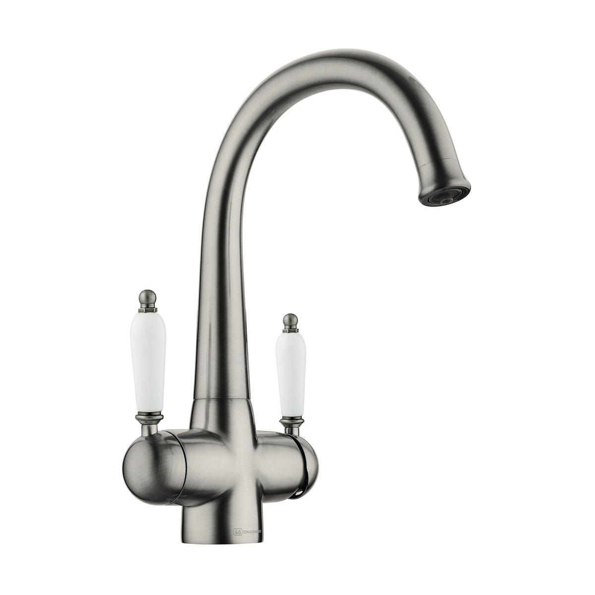 Смесители для кухни Смеситель для кухни Okinawa 2-SI латунь/античное серебро 