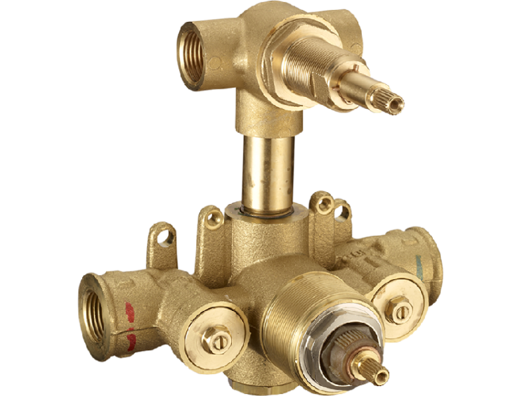 Смесители Встраиваемая часть термостатического смесителя с переключателем на 2 положения 