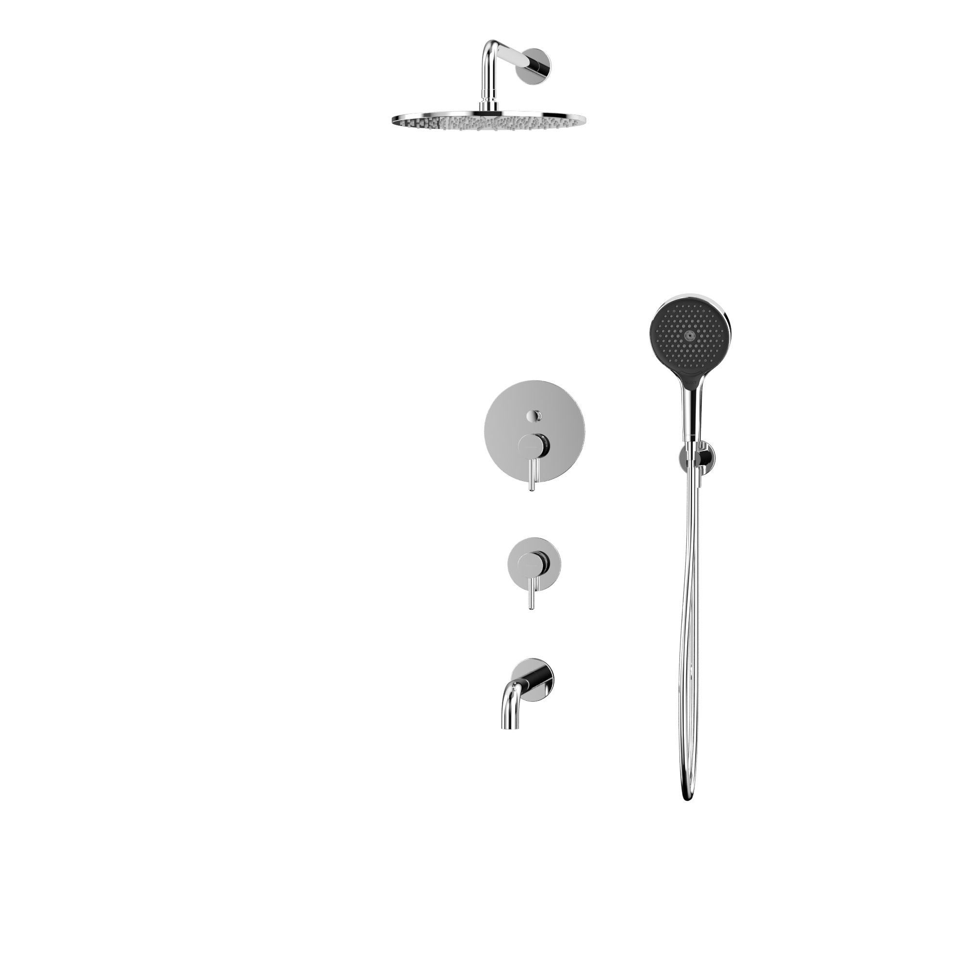 Душевая программа Система для ванны скрытого монтажа YSET07TOPCR (хром) 