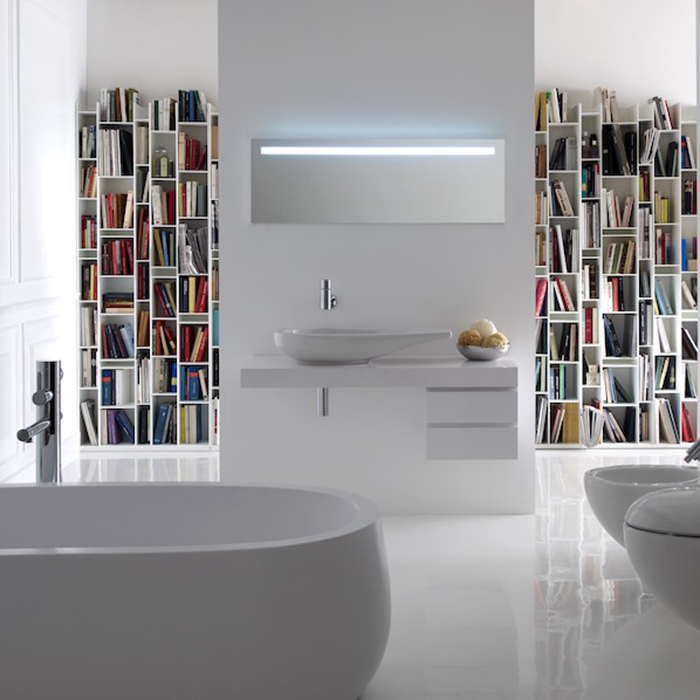 Раковины Раковина 900х500х165мм с 1 отв. под смеситель, полка справа, с покр. LLC, цвет: белый 