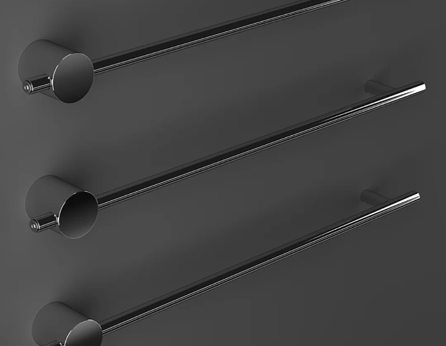 Полотенцесушители Полотенцесушитель электрический 70х1000х60, без кнопки, цвет полированная нержавеющая сталь 