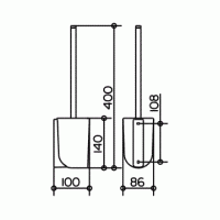 Аксессуары для ванной Ершик для унитаза (хром) 