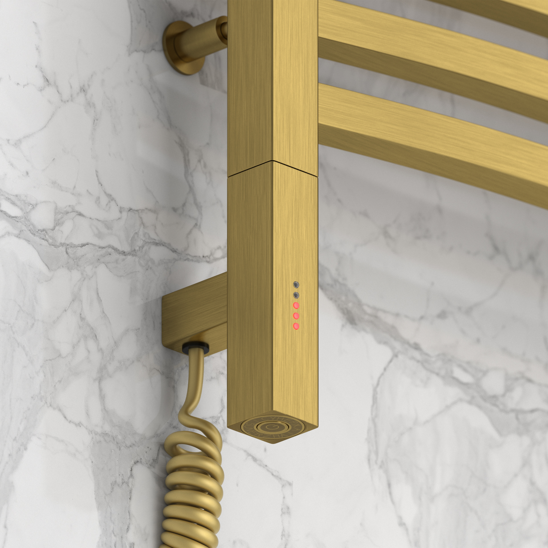 Полотенцесушители Полотенцесушитель электрический 600х400 МЭМ левый (Состаренная латунь) 