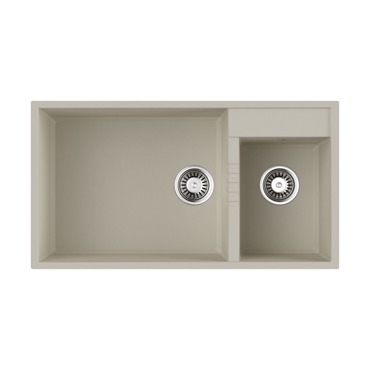 Кухонные мойки Кухонная мойка 850x465x215 Tedori 85-2-U-WH Tetogranit/белый 