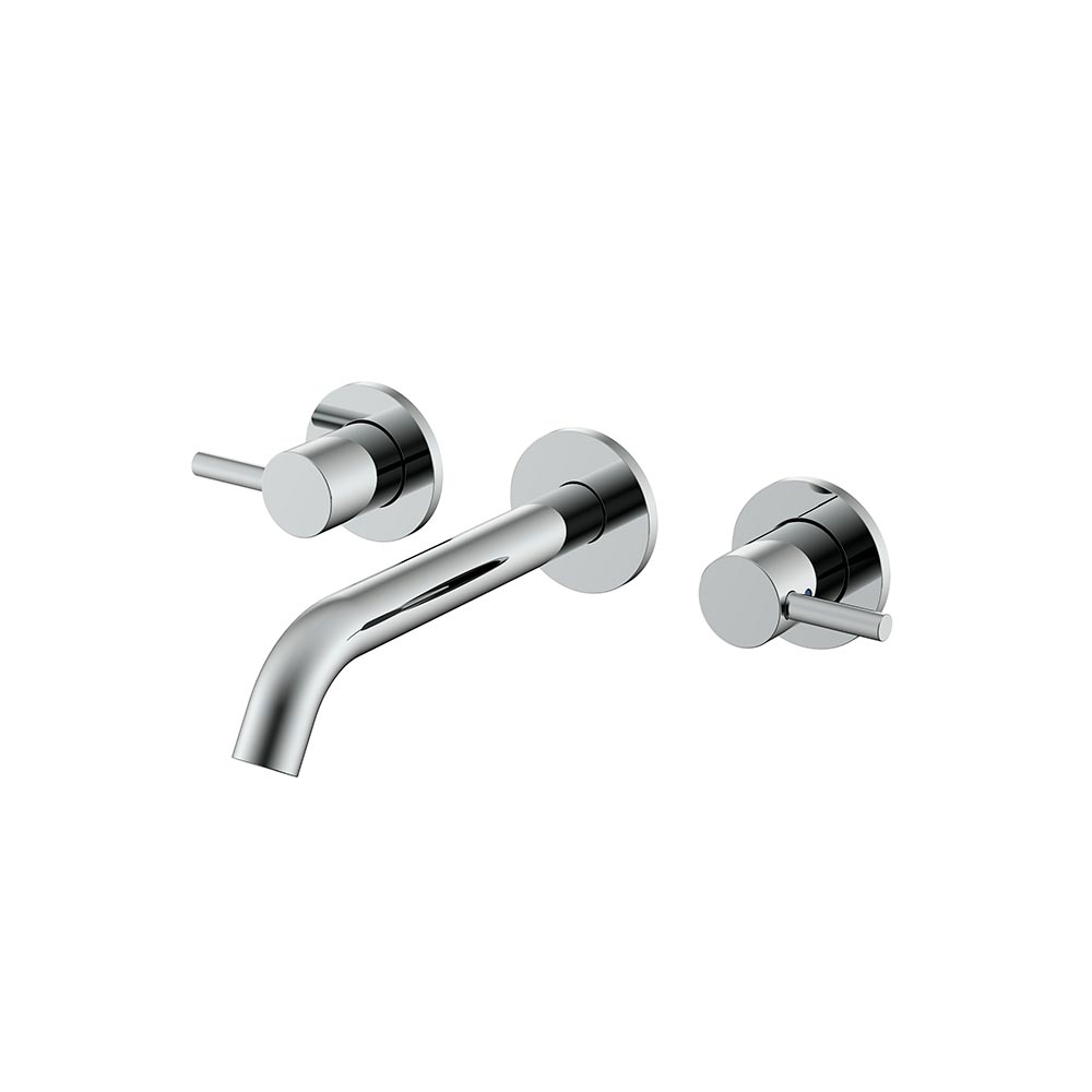 Смеситель из стены для раковины с донным клапаном CHROME PLATED